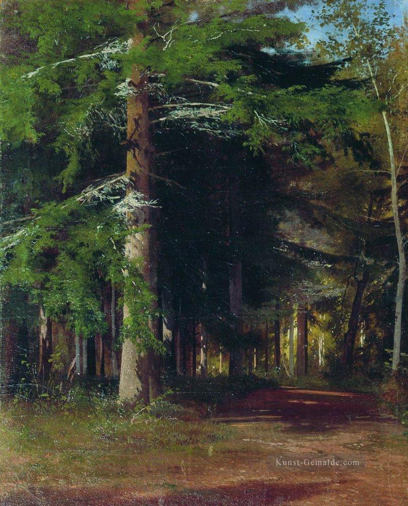 Studie für das Malen Hackholz 1867 klassische Landschaft Ivan Ivanovich Ölgemälde